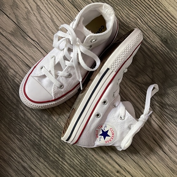 Converse Other - Converse Chuck Taylor white high tops youth size 1